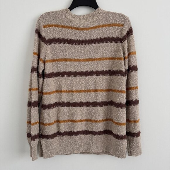 Mason & Belle Women Knit Striped Textured Long Sleeve Sweater Size M - Picture 2 of 7